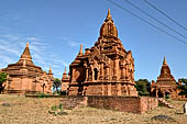 Bagan Myanmar. Temple clusters near the Gubyauknge, Myinkaba. 